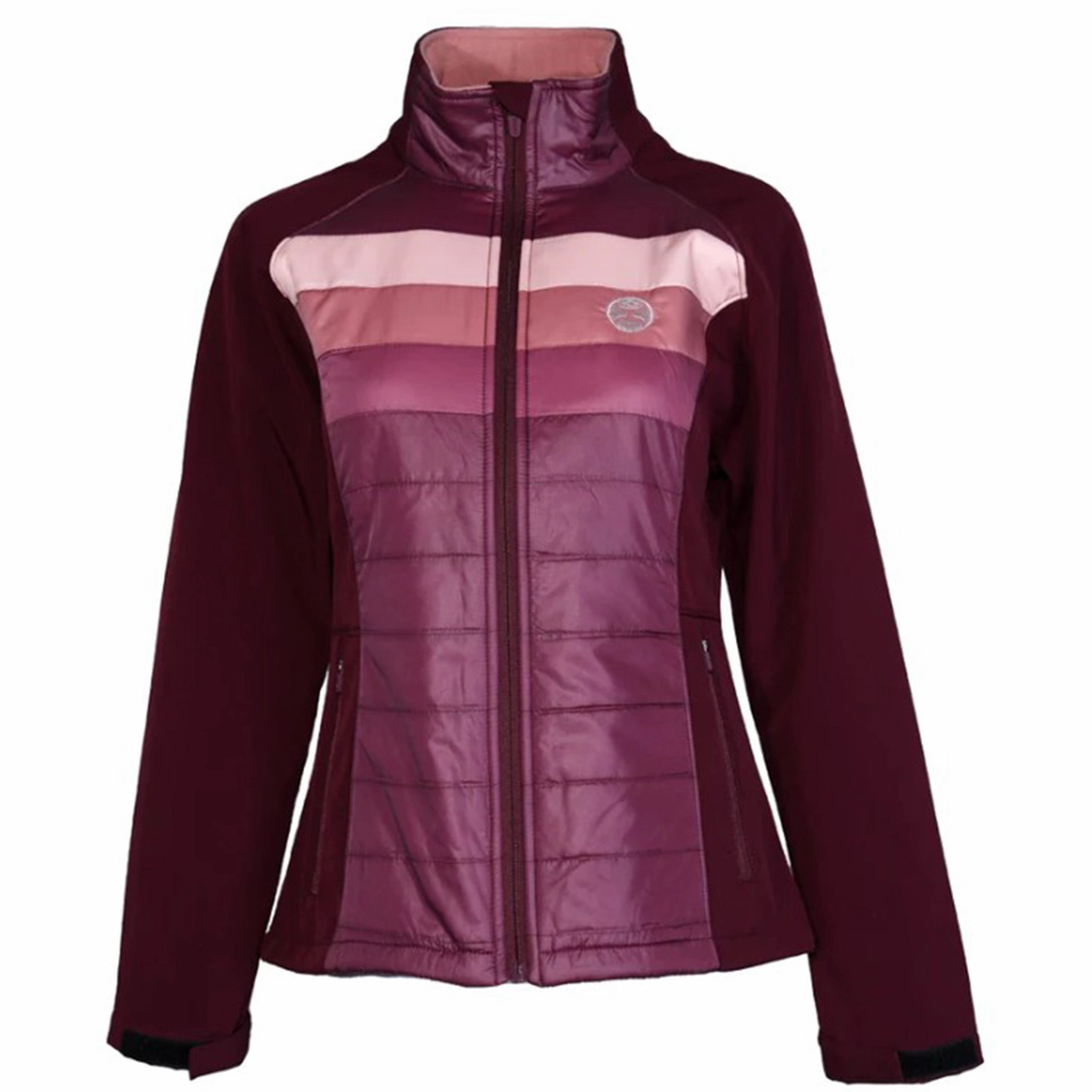 Hooey Women's Softshell Maroon Jacket Low Profile Fastening