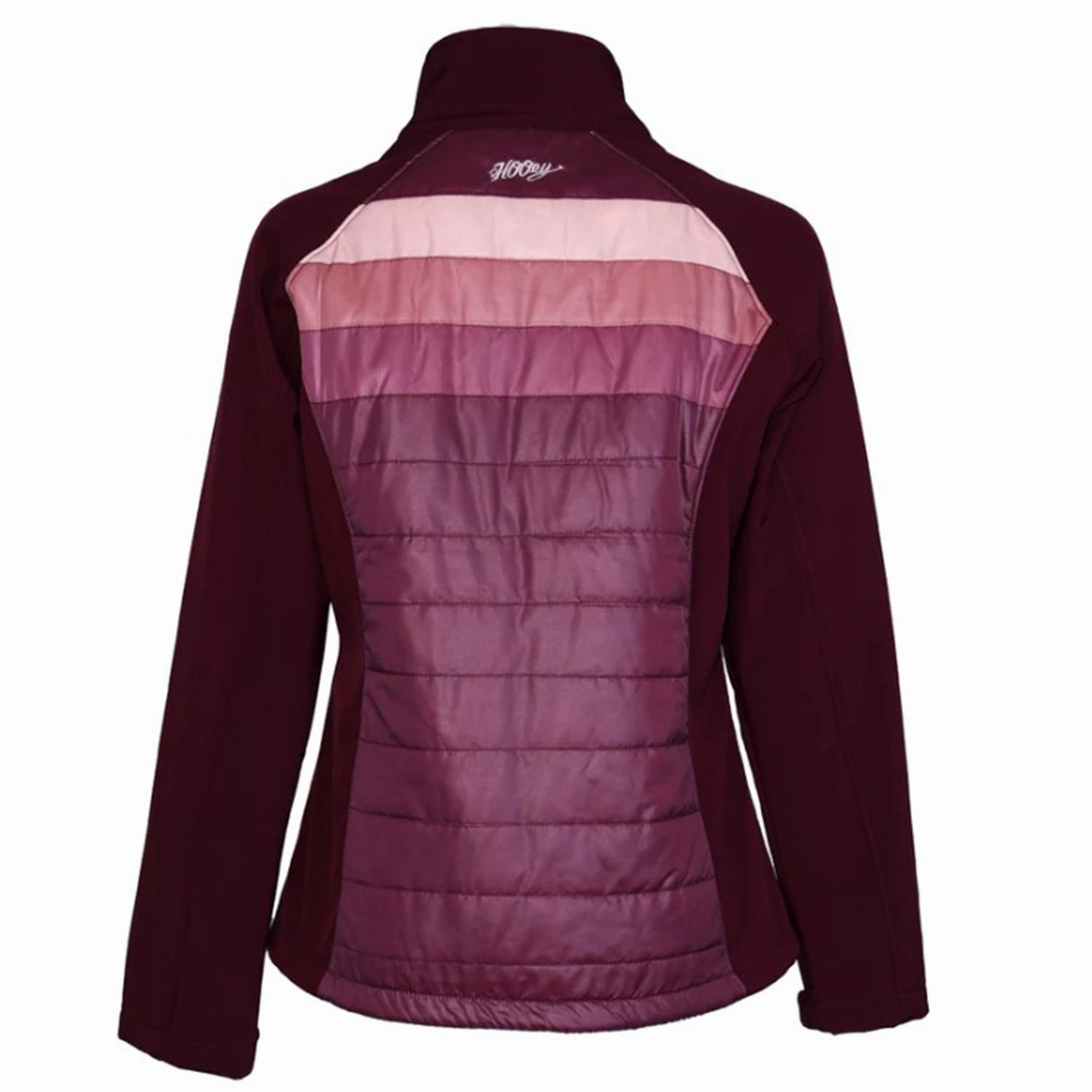 Hooey Women's Softshell Maroon Jacket Flexible Knit