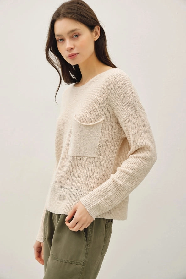 Multi Way Adjustable Fit Cool Fabric Lightweight Knit Pocket Sweater- 3 Colors