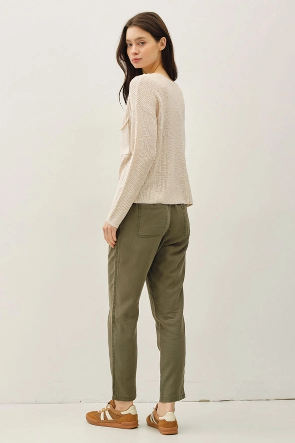 Lightweight Knit Pocket Sweater- 3 Colors Airflow Optimized Weave