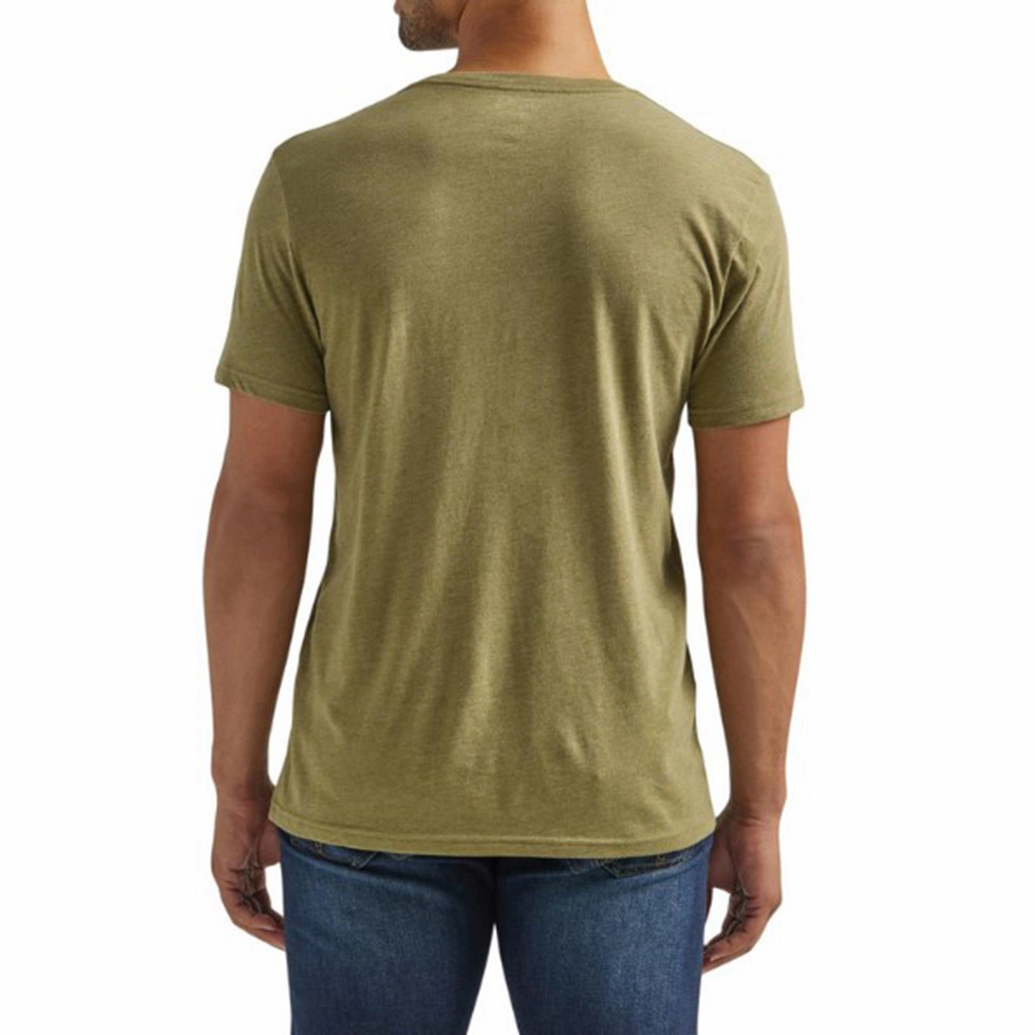 Textured Finish Wrangler Olive Heather Damn Strait Tee