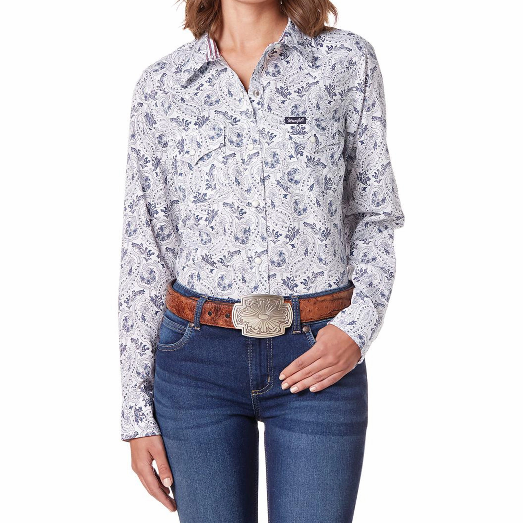 Wrangler Women's Retro Paisley Shirt PolyesterBlend