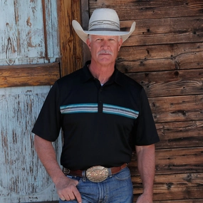 Comfy Layer Trendy Look Cinch Men's Black ArenaFlex Polo