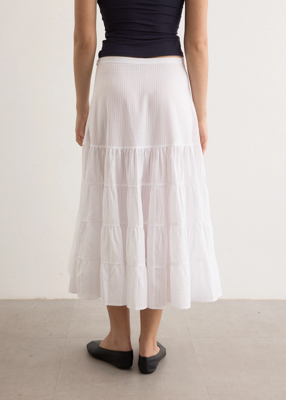 Water Repellent Finish Long Etoile Skirt
