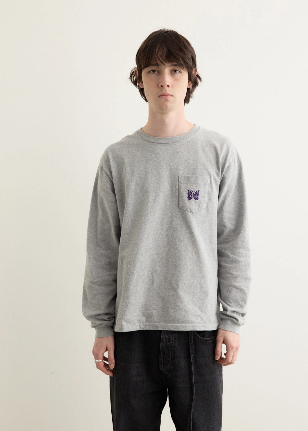 Long Sleeve Pocket T-Shirt Microfiber Blend