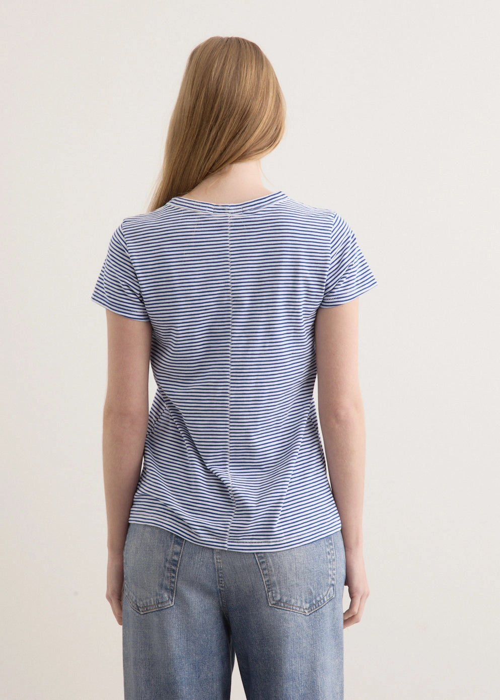 Slub Stripe T-Shirt Comfortable Look Everyday Fit