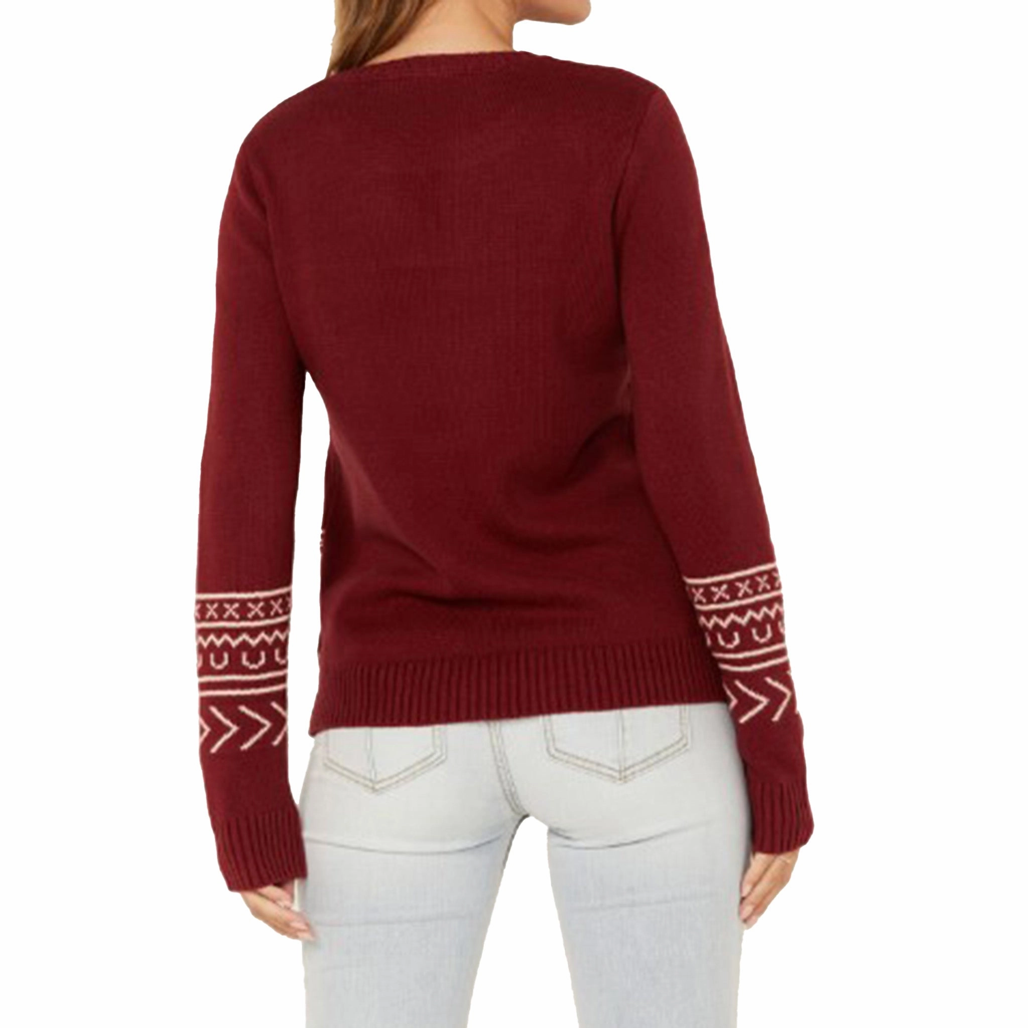 Flexible Shoulder Gusset Cotton & Rye Women's Wine Longhorn Sweater