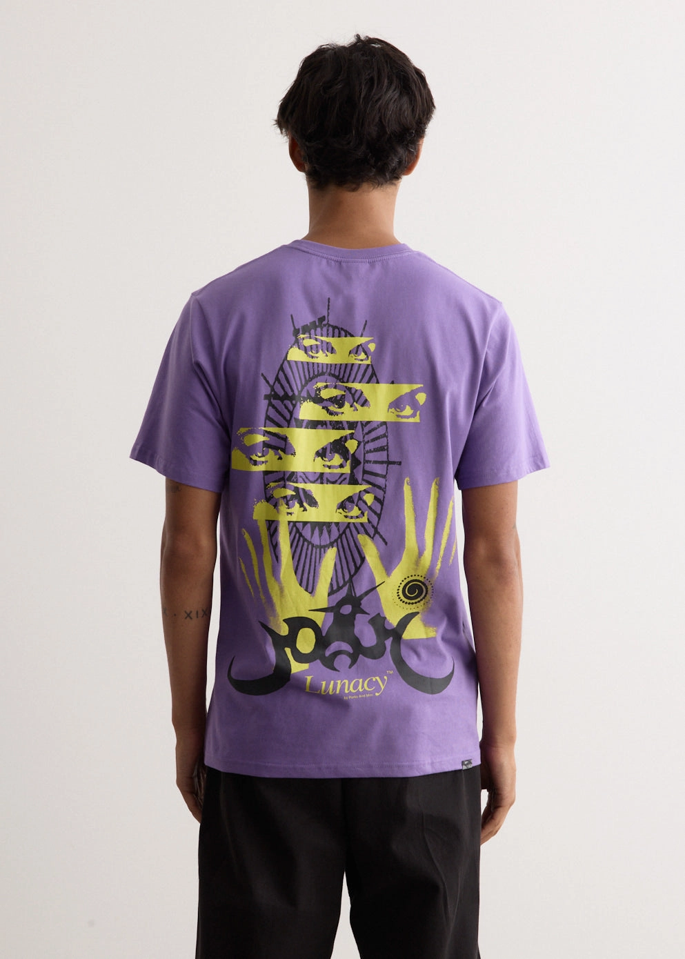 Lunacy Short Sleeve T-Shirt Eco Friendly Dyes Breathable mesh lining