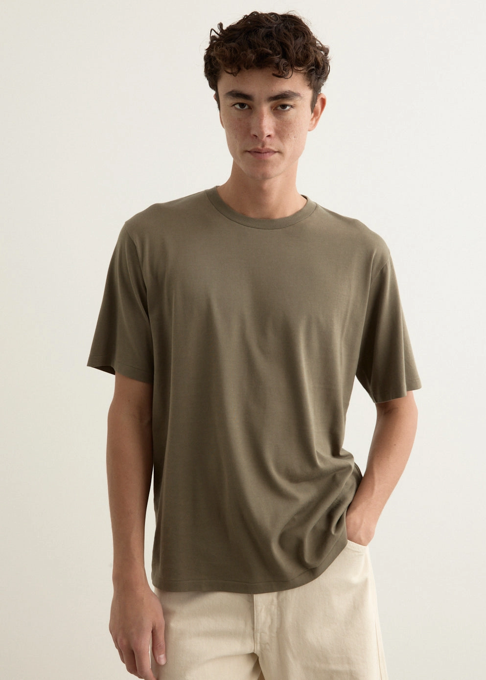 Luster Plaiting T-Shirt Versatile Comfort