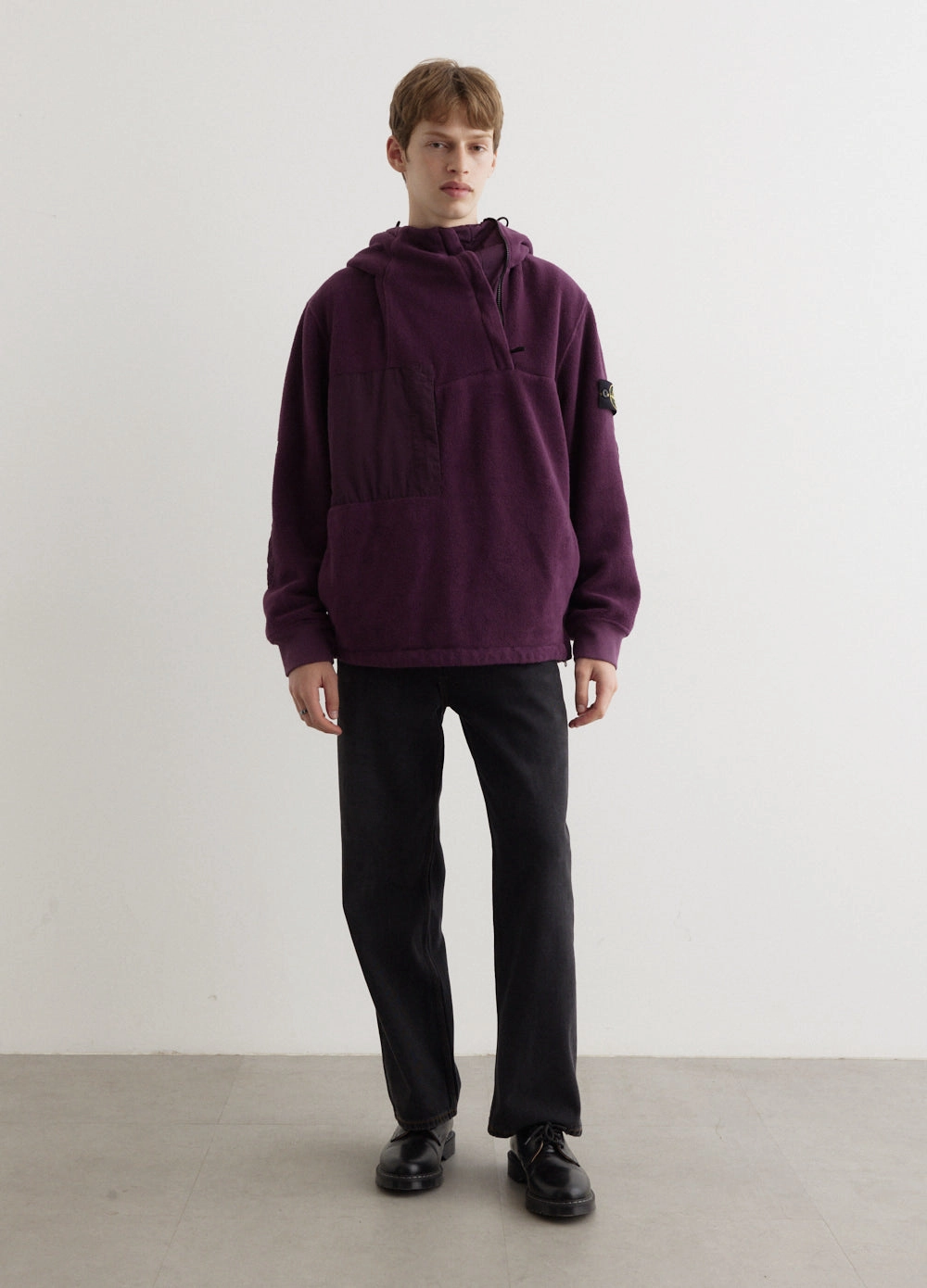 Nylon Cotton Fleece Anorak Layer Piece Slip Resistant Grip