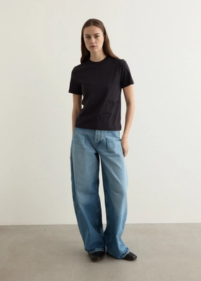 Le De-Nimes Ovalo Jeans Evening Stroll Stretch Breathable Base Style