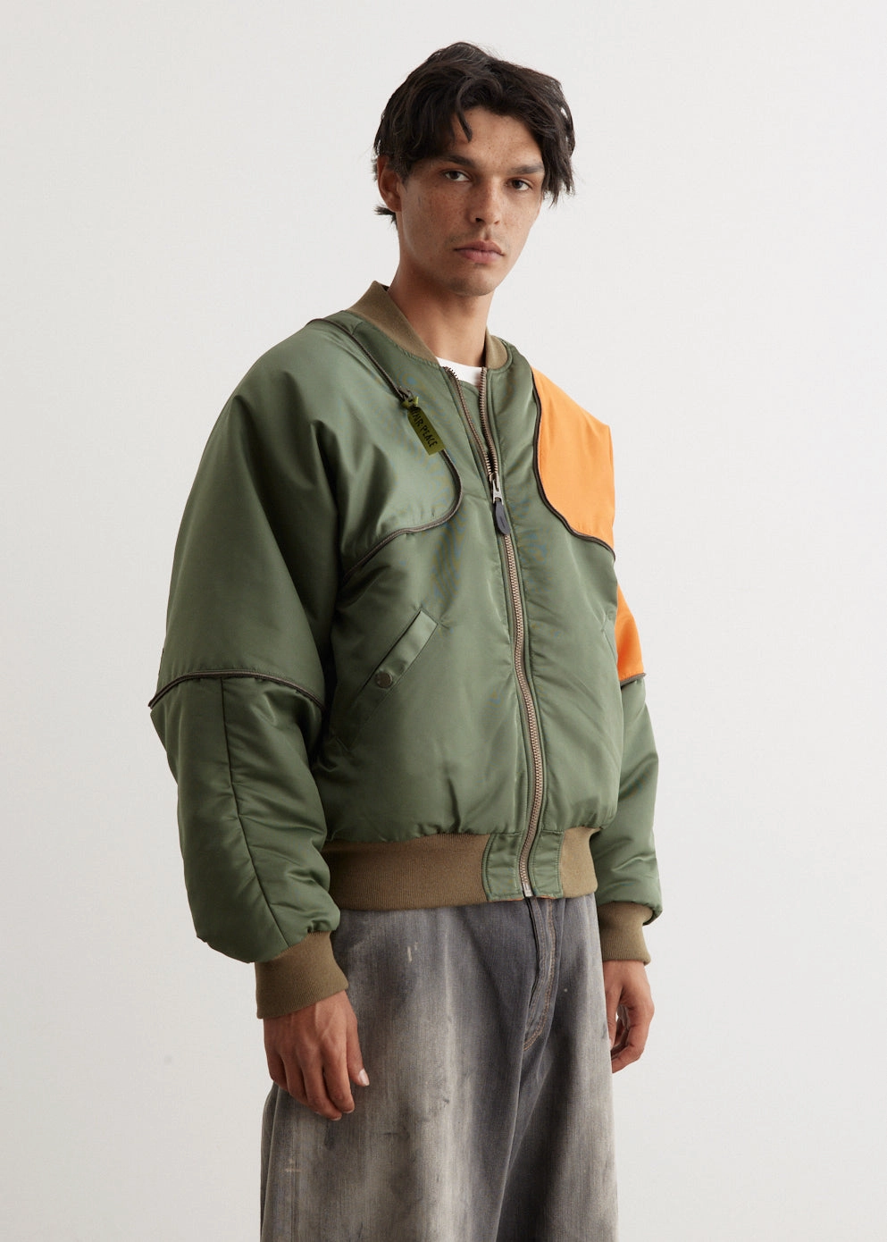 MA-1 Nylon SHAM BOMBER Jacket Elasticated Waistband