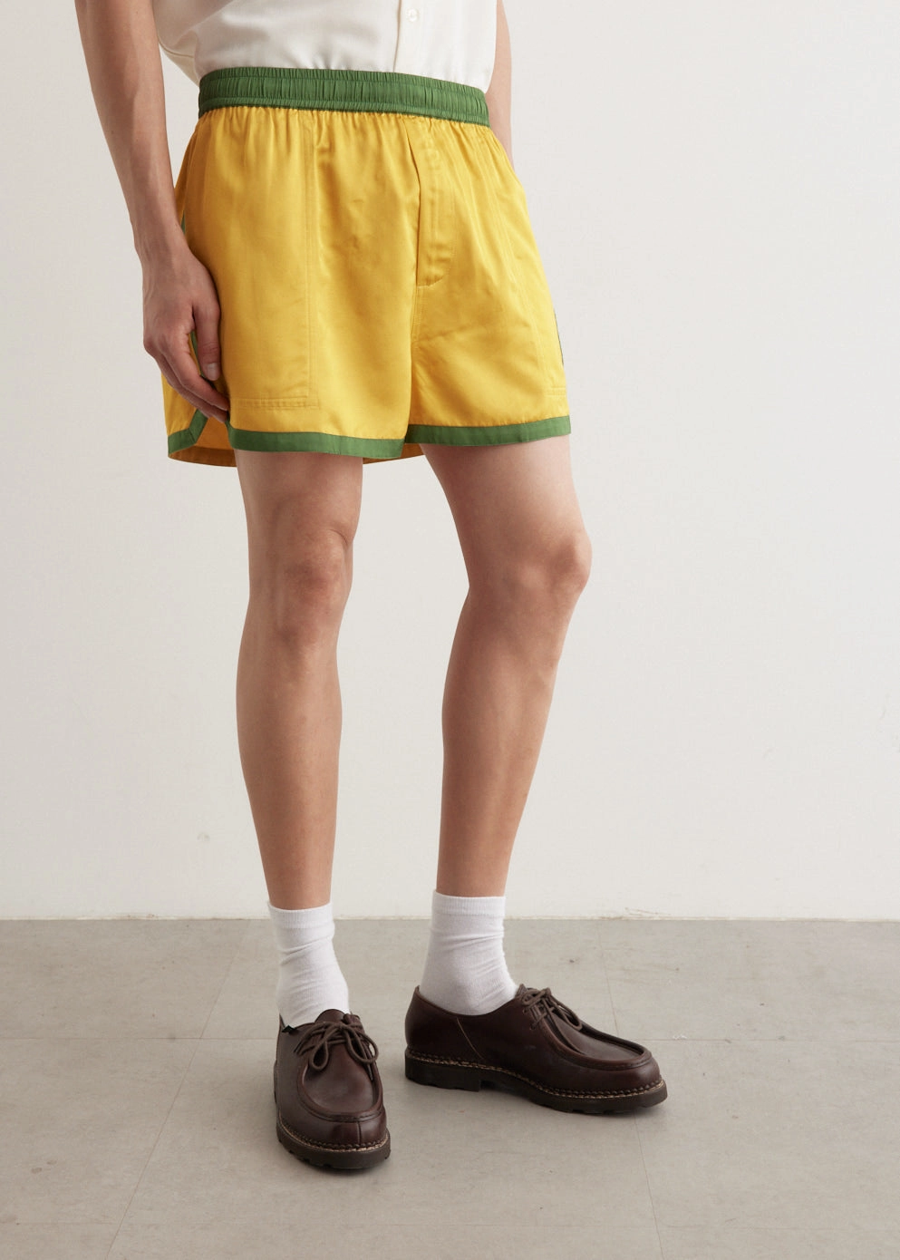 Satin Gym Shorts Printed Pattern