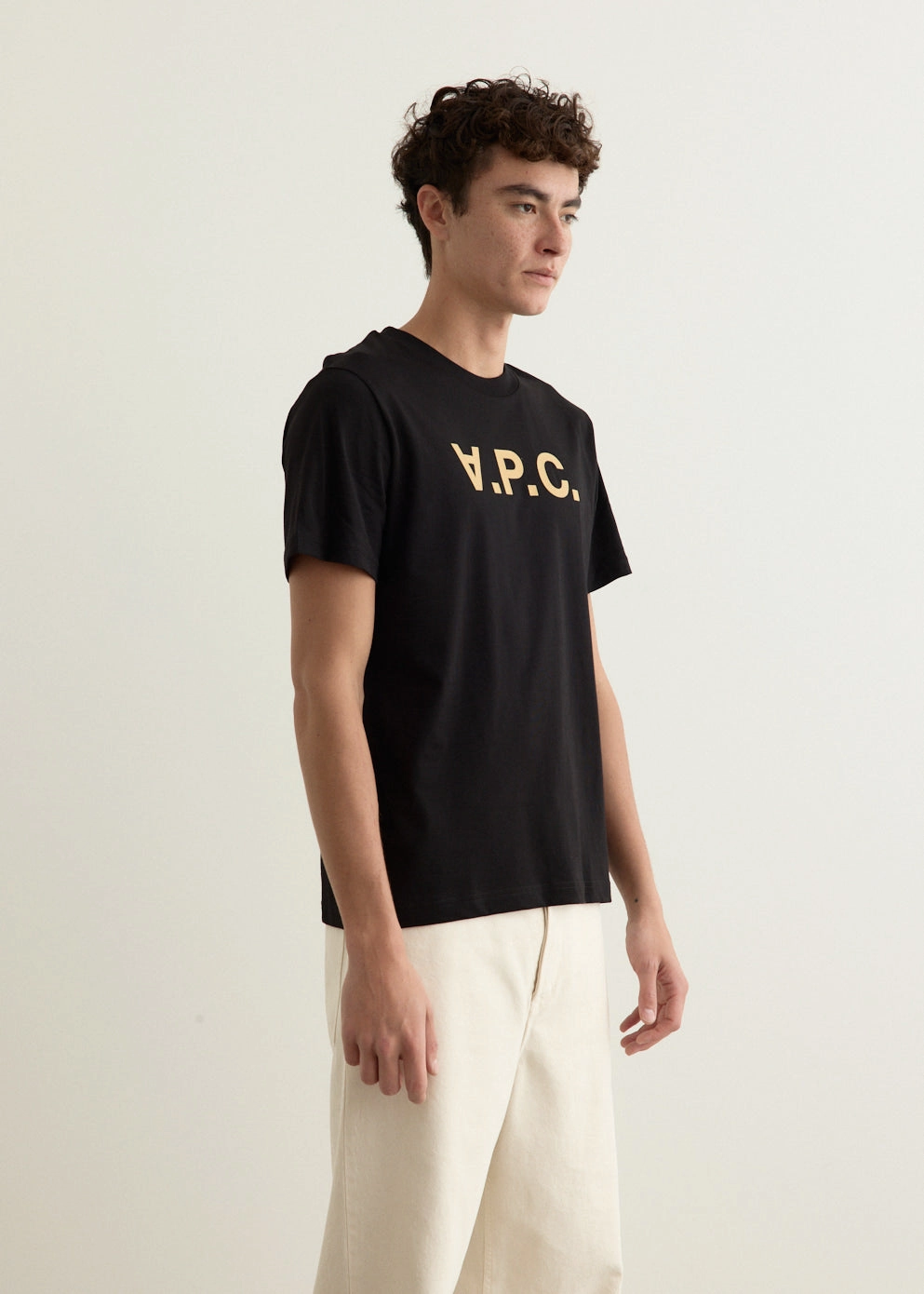 Stretch waistband Ribbed Neckline Standard Grand VPC T-Shirt