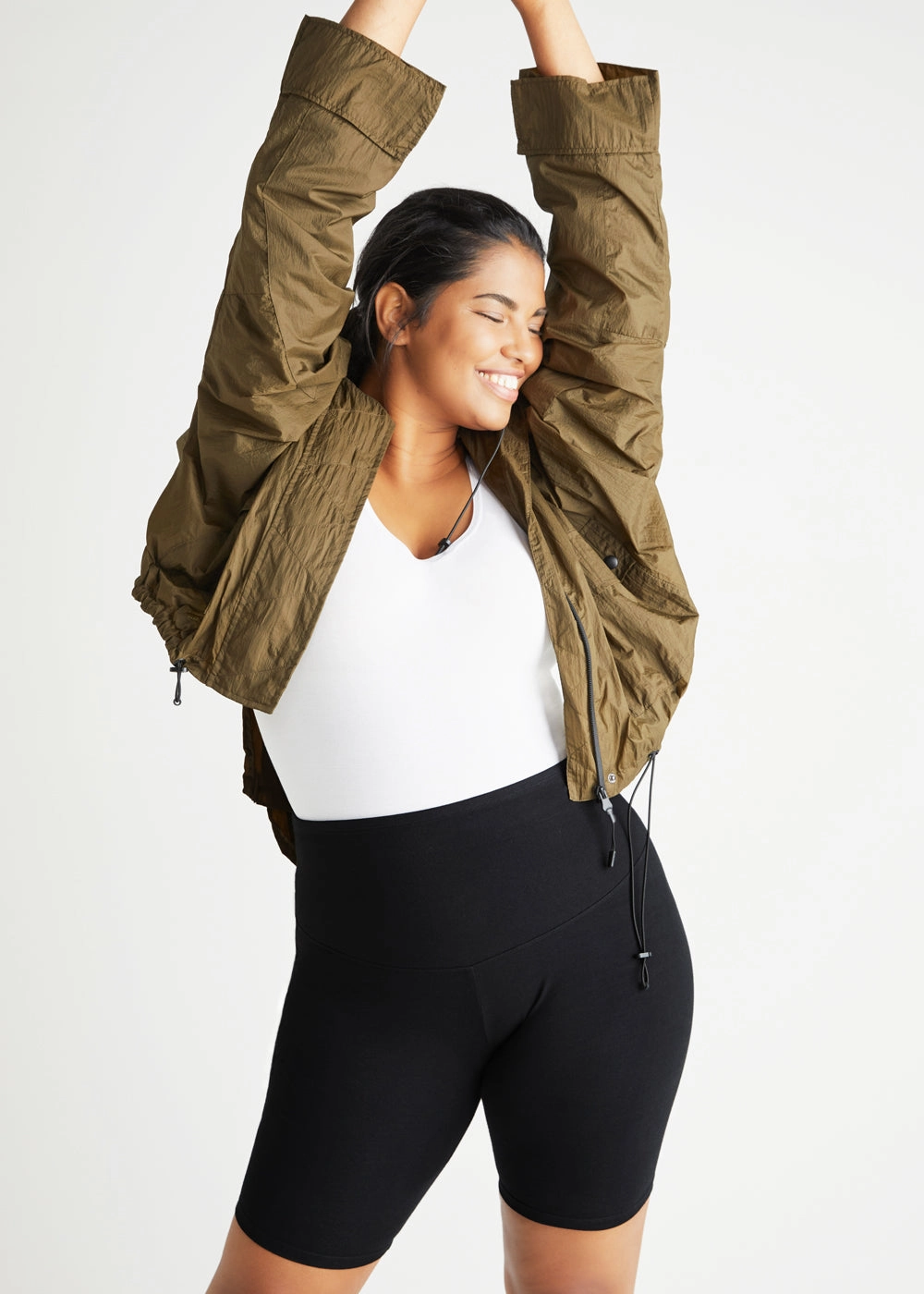 Mel Shaping Biker Short - 360Sculpt? Cotton - Black Balanced Stretch