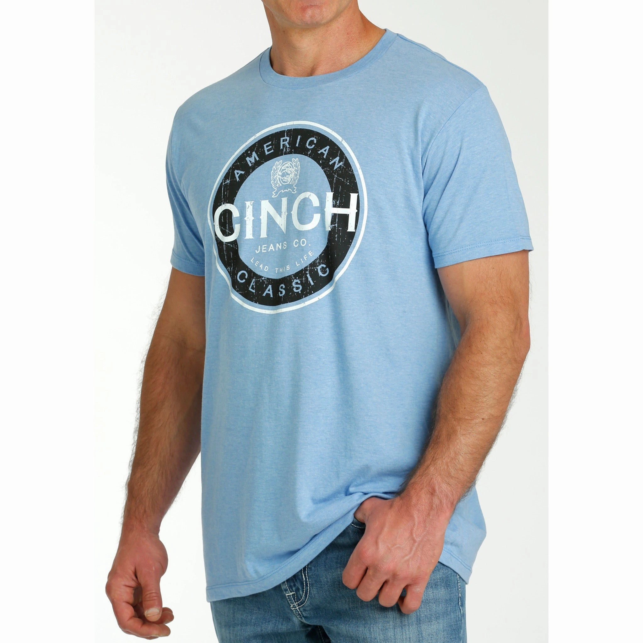 Edgy style Men's Light Blue Cinch Classic Tee