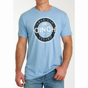 Graphic Art Men's Light Blue Cinch Classic Tee