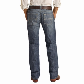 Men's Pistol Straight Leg Rock & Roll Jean Comfy Waist