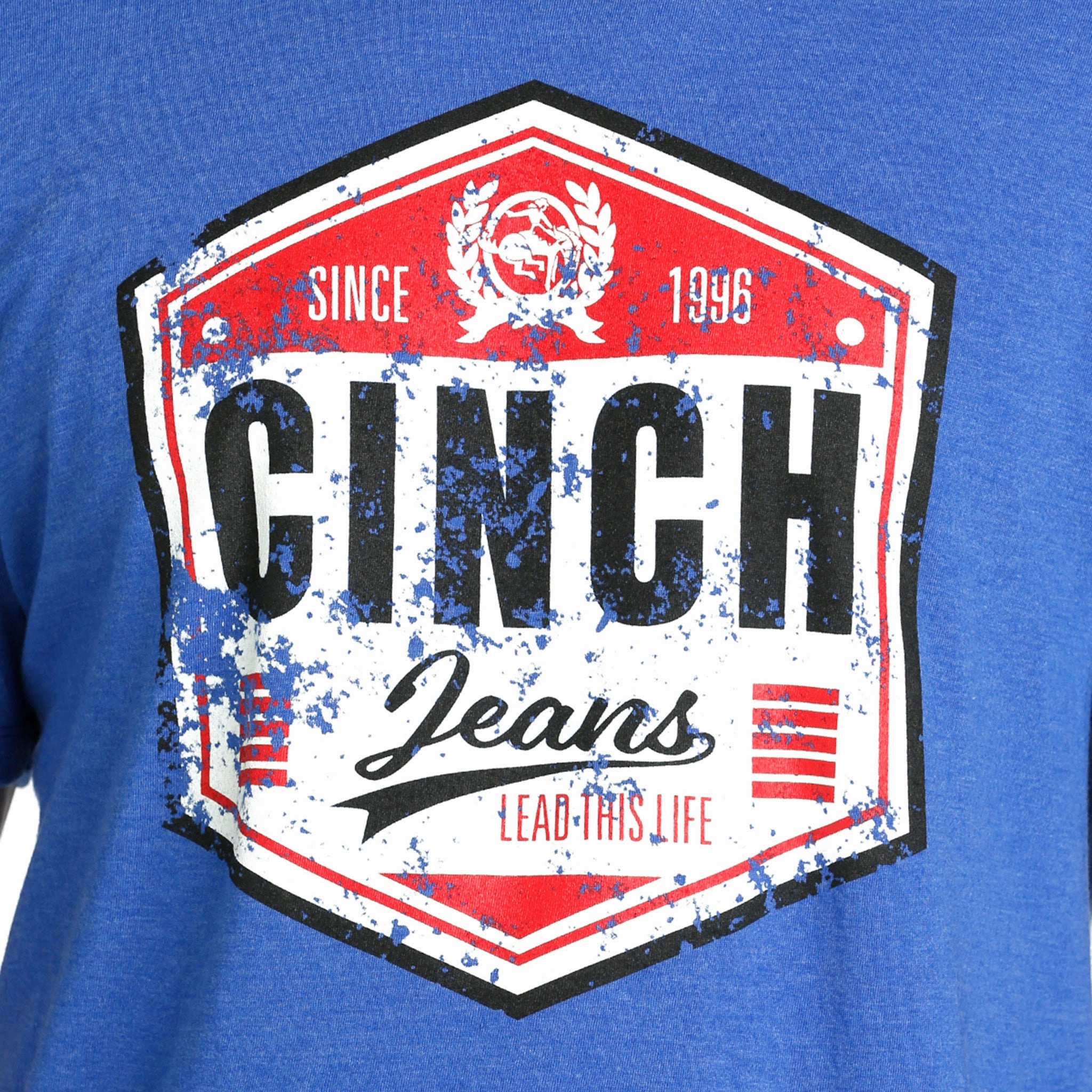 Men's Royal Blue Cinch Tee Functional Pocket