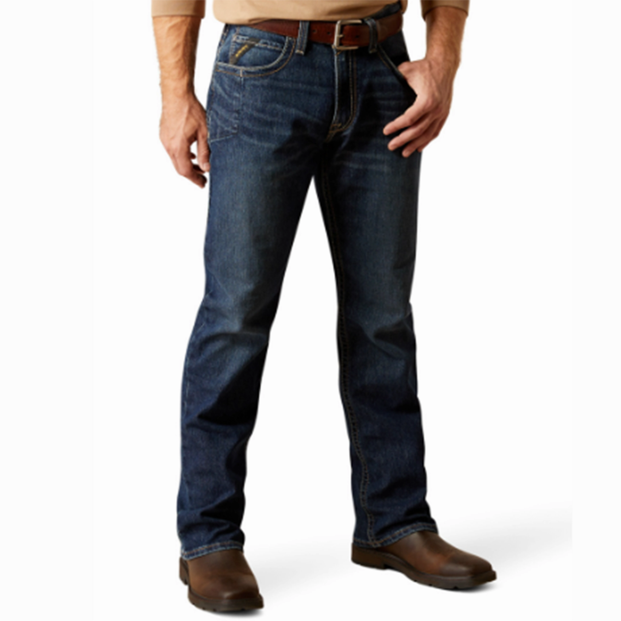 Lightweight Denim Blend Minimal Shrinkage Fabric MENS ARIAT REBAR M4 RLX Rail JEAN