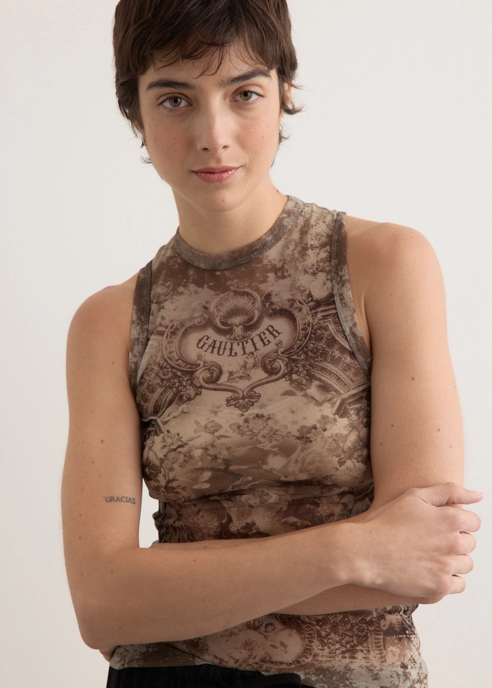 Mesh Tank Top Moisture Wicking Fabric