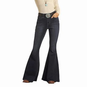 Rock & Roll Cowgirl High Rise Bell Bottom Contemporary Vibe Breathable Minimalist