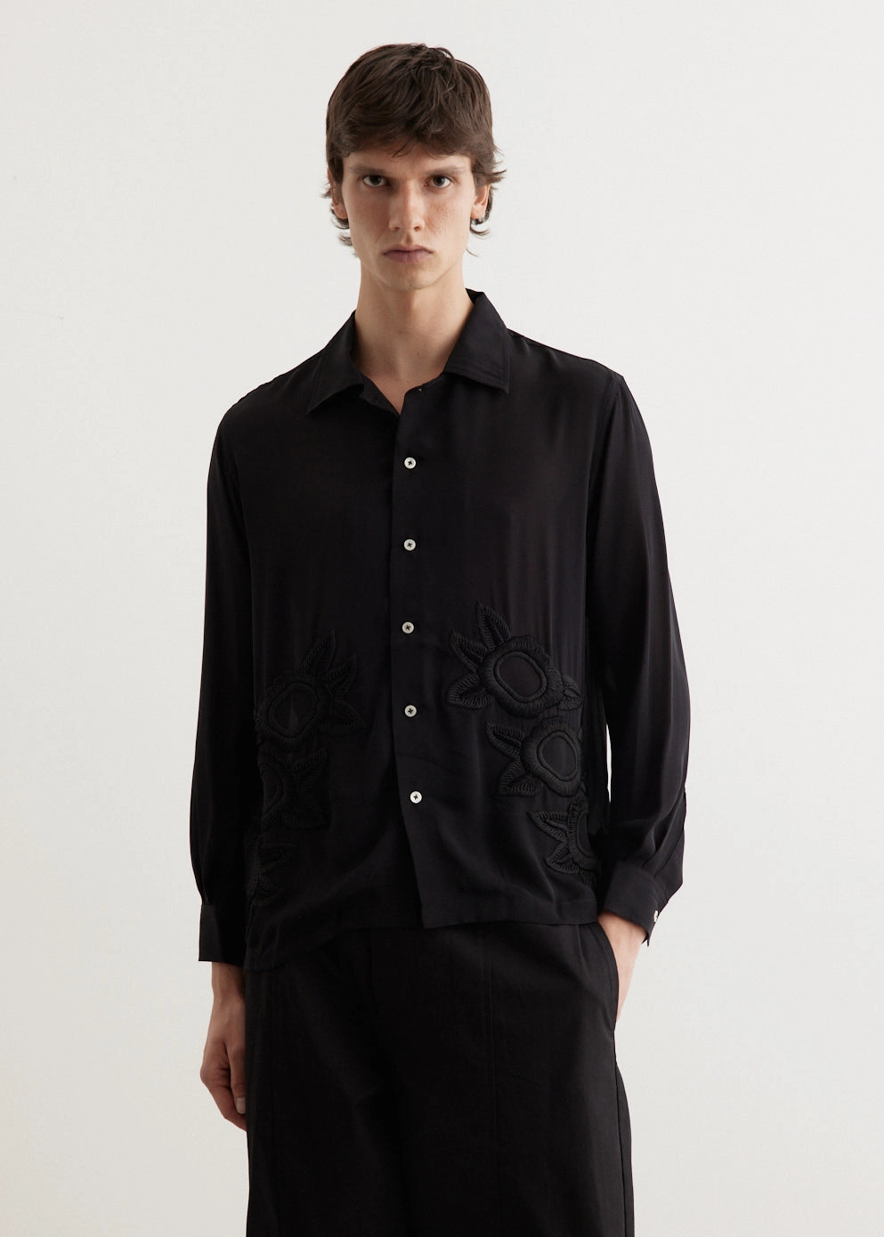 Reinforced Buttonholes Midnight Daffodil Long Sleeve Shirt
