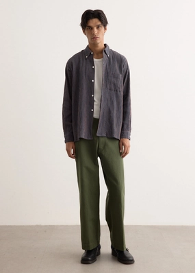 Smooth Fabric MIL Herringbone Trousers