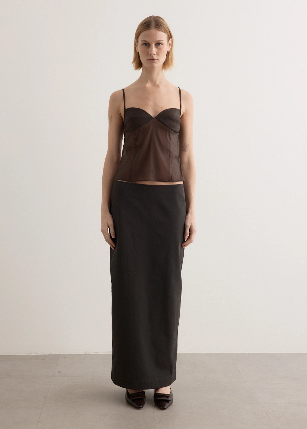 Refined Style Minimal Column Skirt