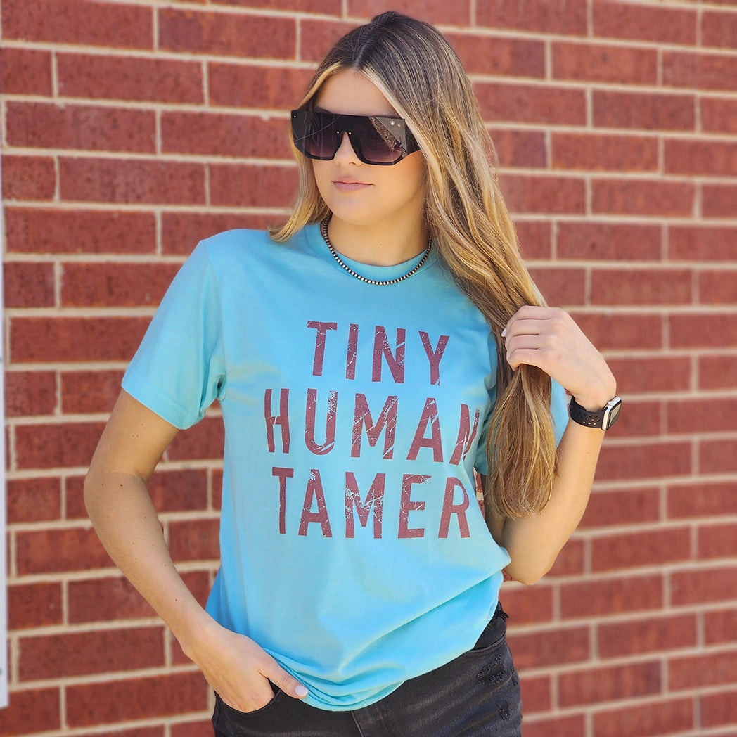 Blue Tiny Human Tamer SublimatedPrint