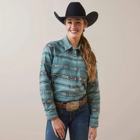 Ariat Women's R.E.A.L. Gemstone Striped Shirt Four Way Stretch