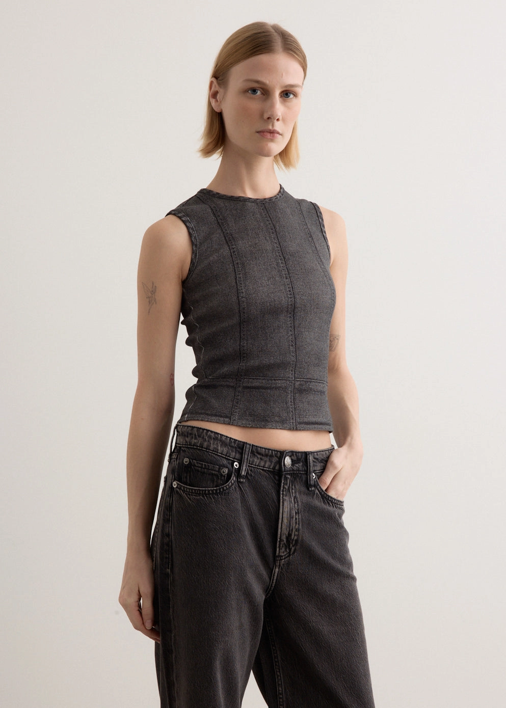 flexible in movement Miramar Rib Muscle Tank