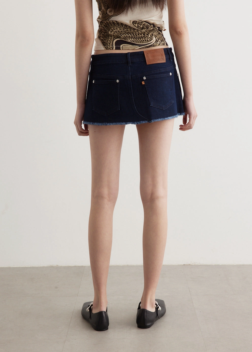 Miss Mini Skirt Weighted Hem