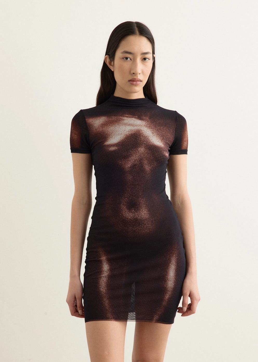 High Neck Short Dress Quick Layer Daytime Mood