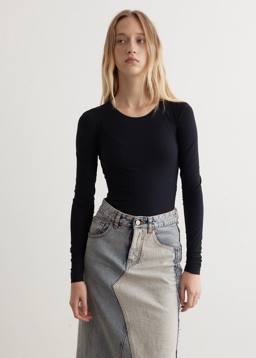 MM6 Bodysuit Micro Perforated Texture Sporty Comfort