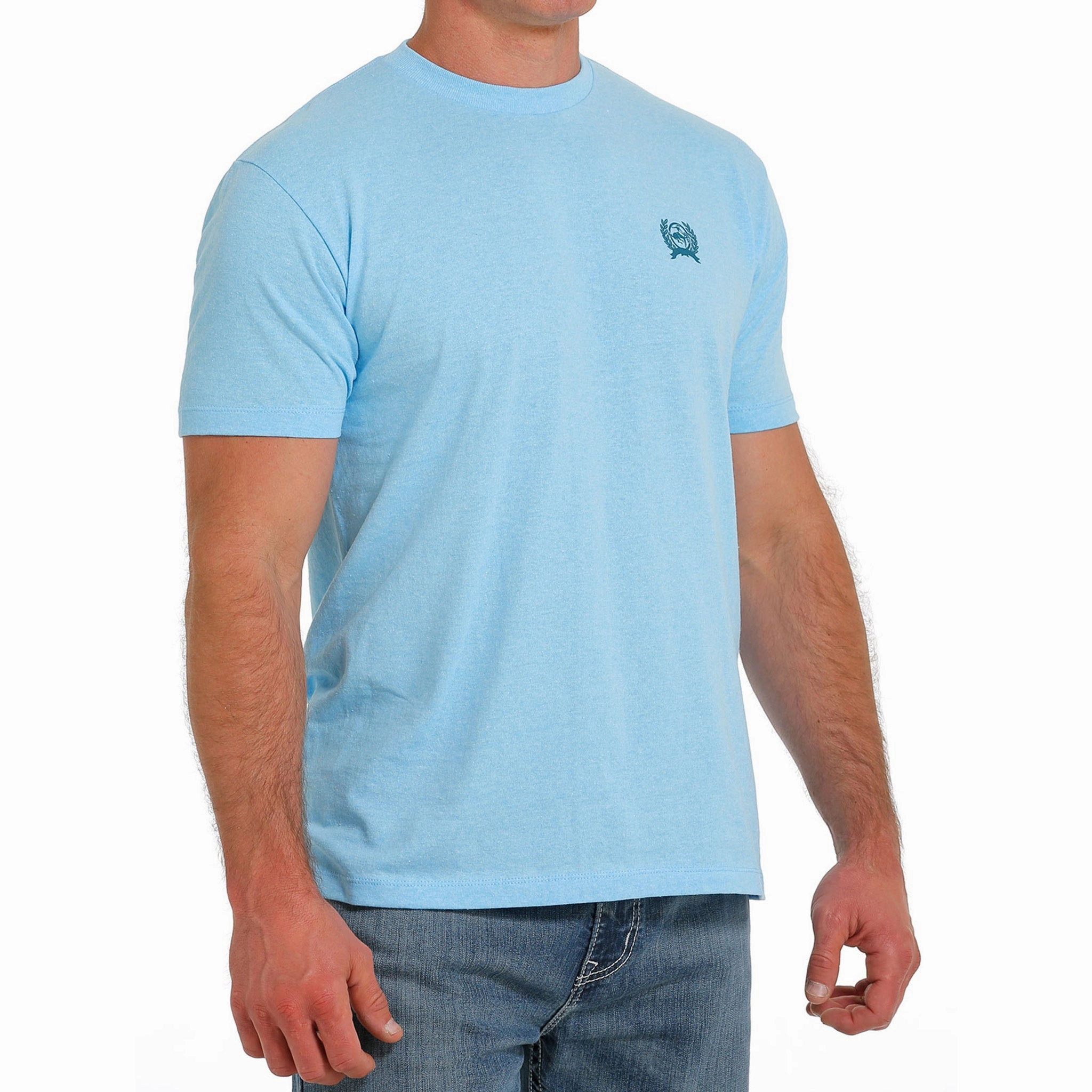 Cinch Men's Light Blue Bronc Tee Perfect Look Workwear Essential