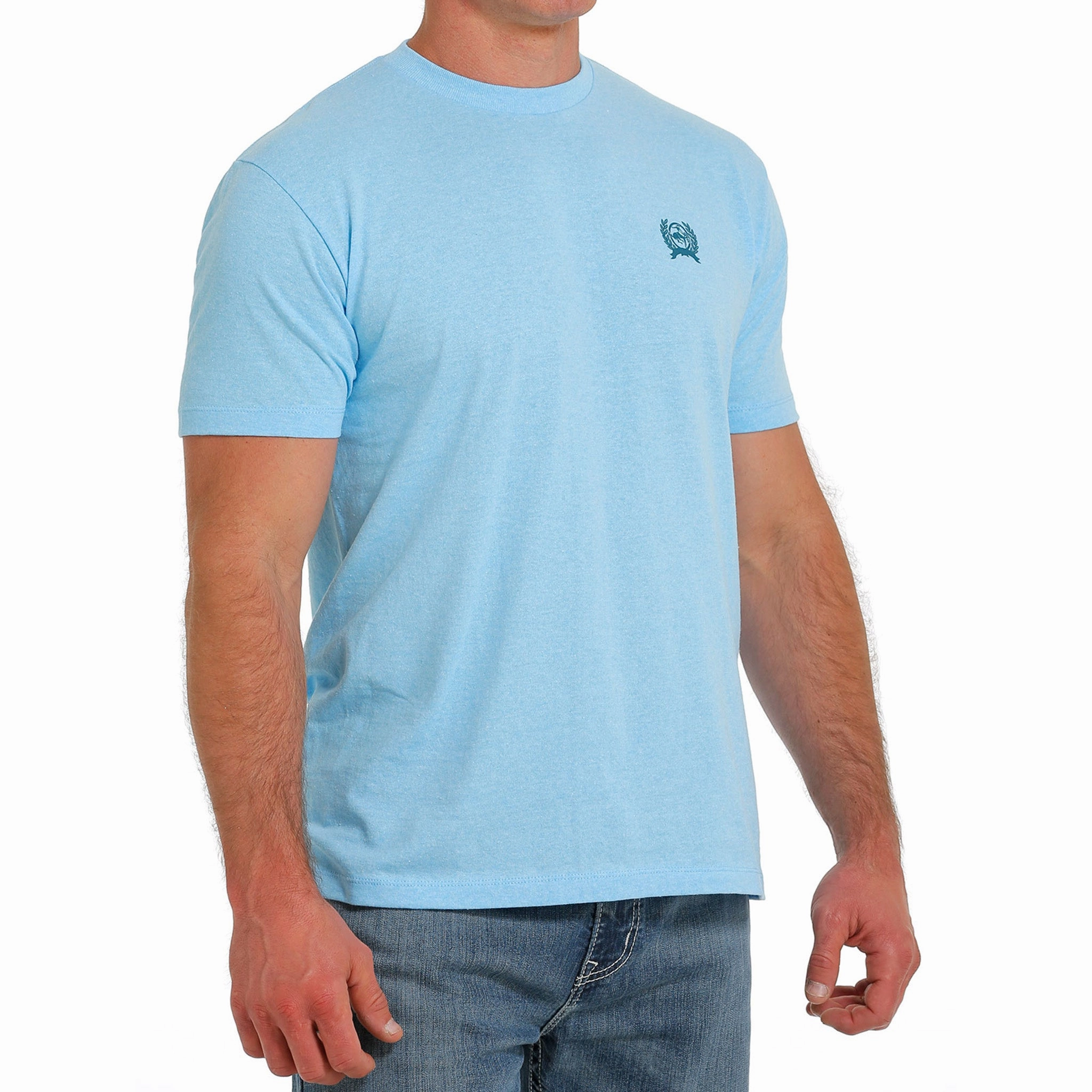 Cinch Men's Light Blue Bronc Tee Trendsetting