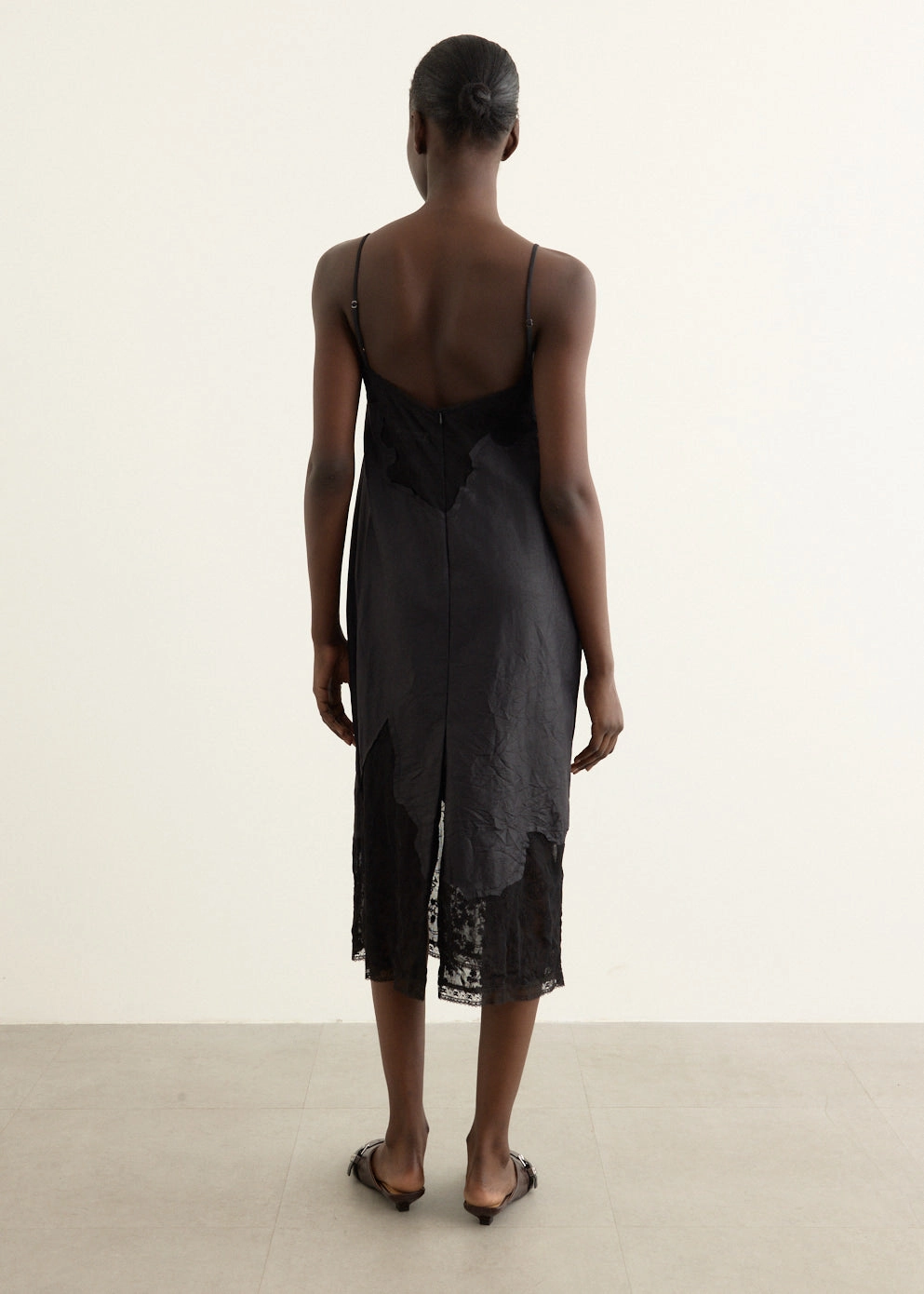 Lace Patchwork Slip Dress Walk Easy