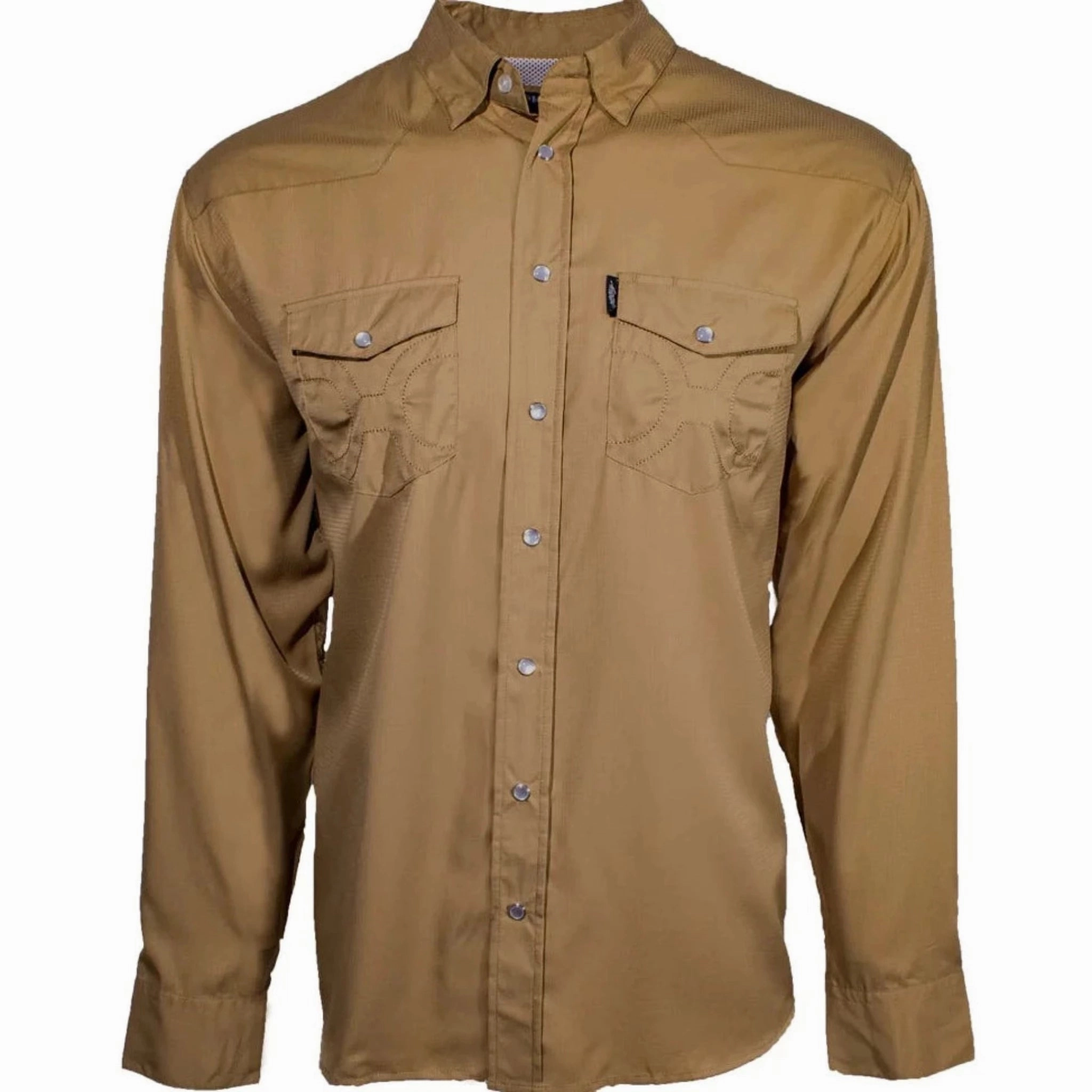 Hooey Men's SOL Tan Tigers Eye Shirt Relaxed Fit