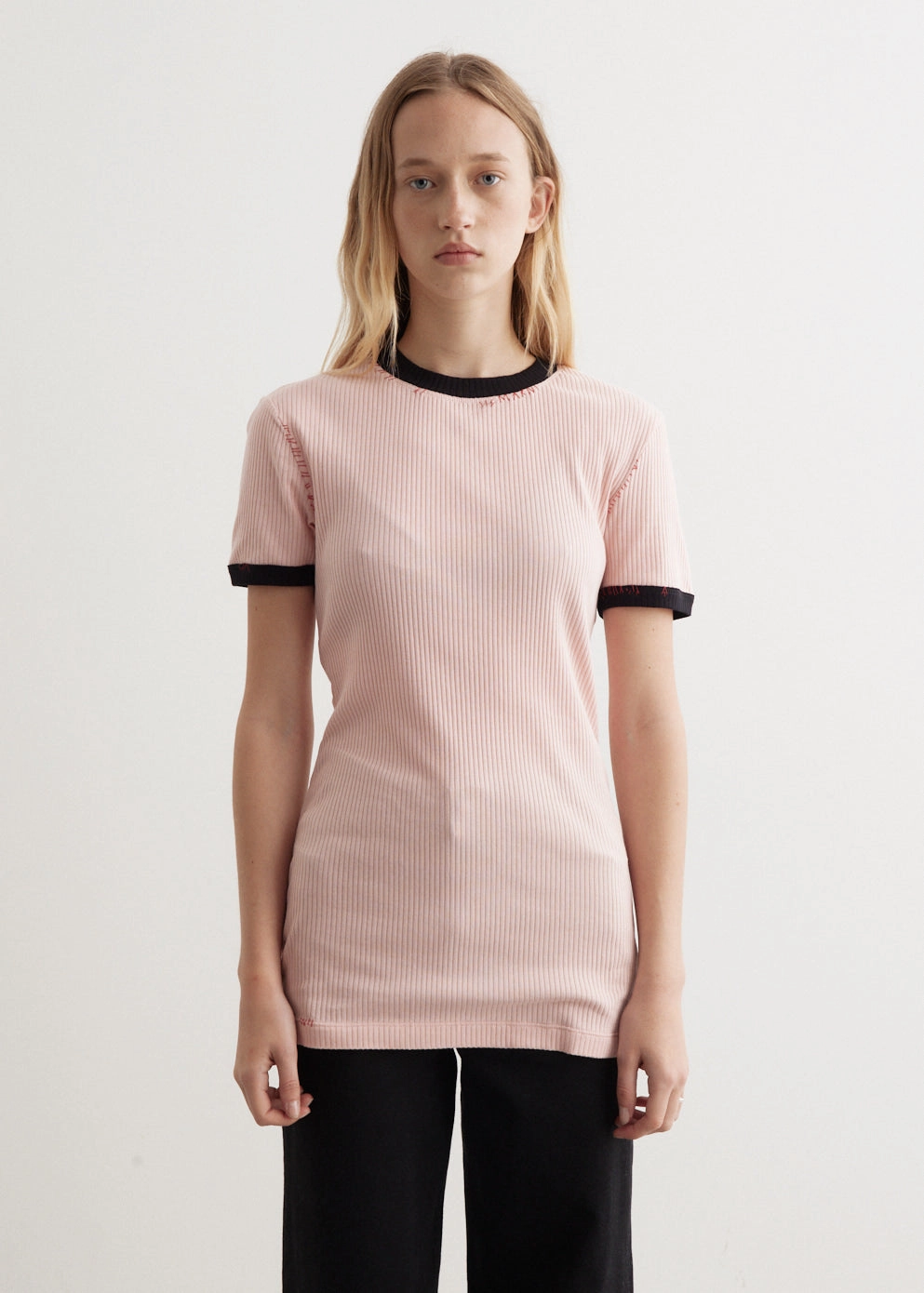 Ribbed Jersey T-Shirt Versatile Trend Classic Vibes