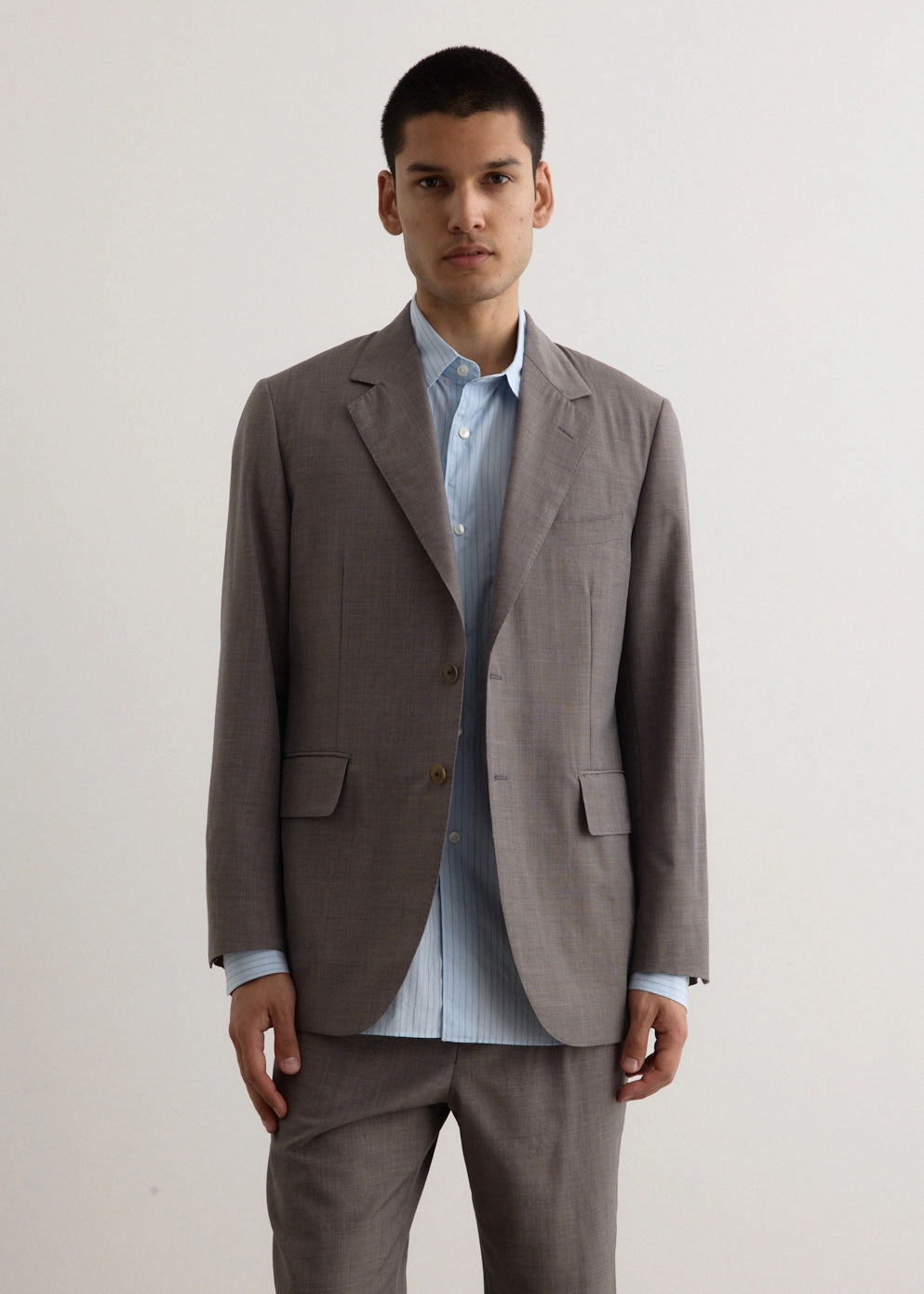 Practical Layer Practical Cold Piece Tropical Wool Kid Mohair Jacket