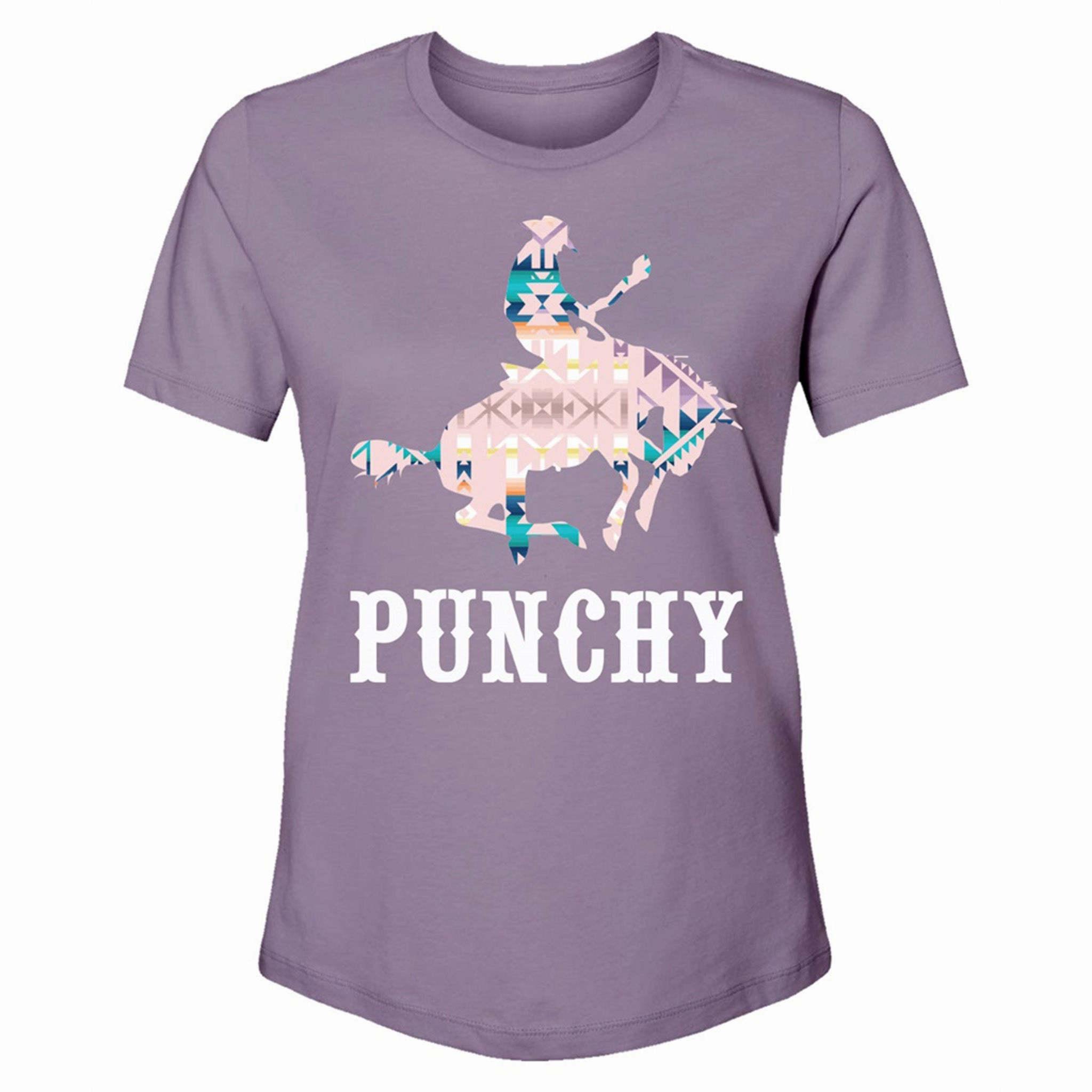 Hooey "Bronc" Purple with Aztec t-shirt AllDay Comfort Design
