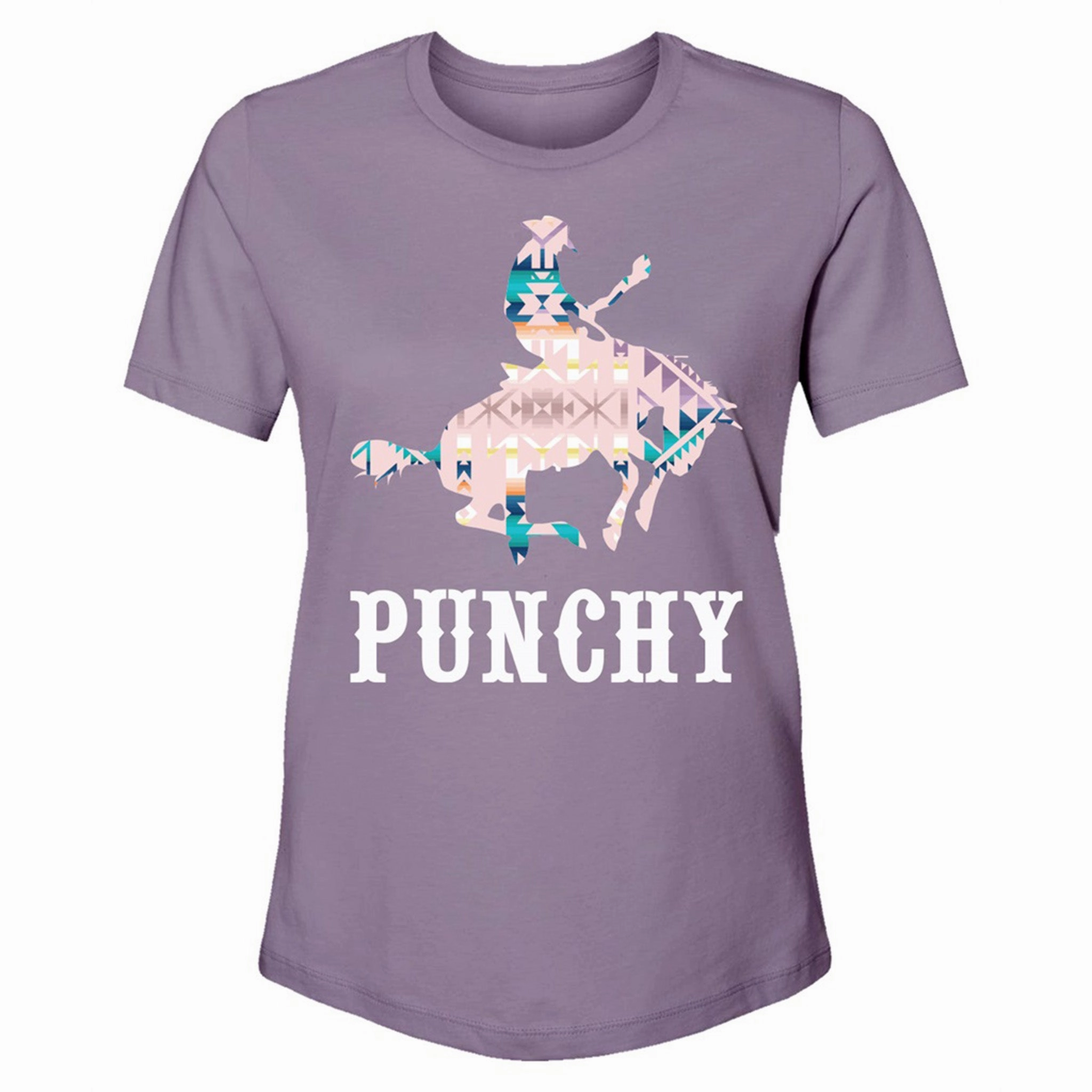 Hooey "Bronc" Purple with Aztec t-shirt Thermoregulating Fabric