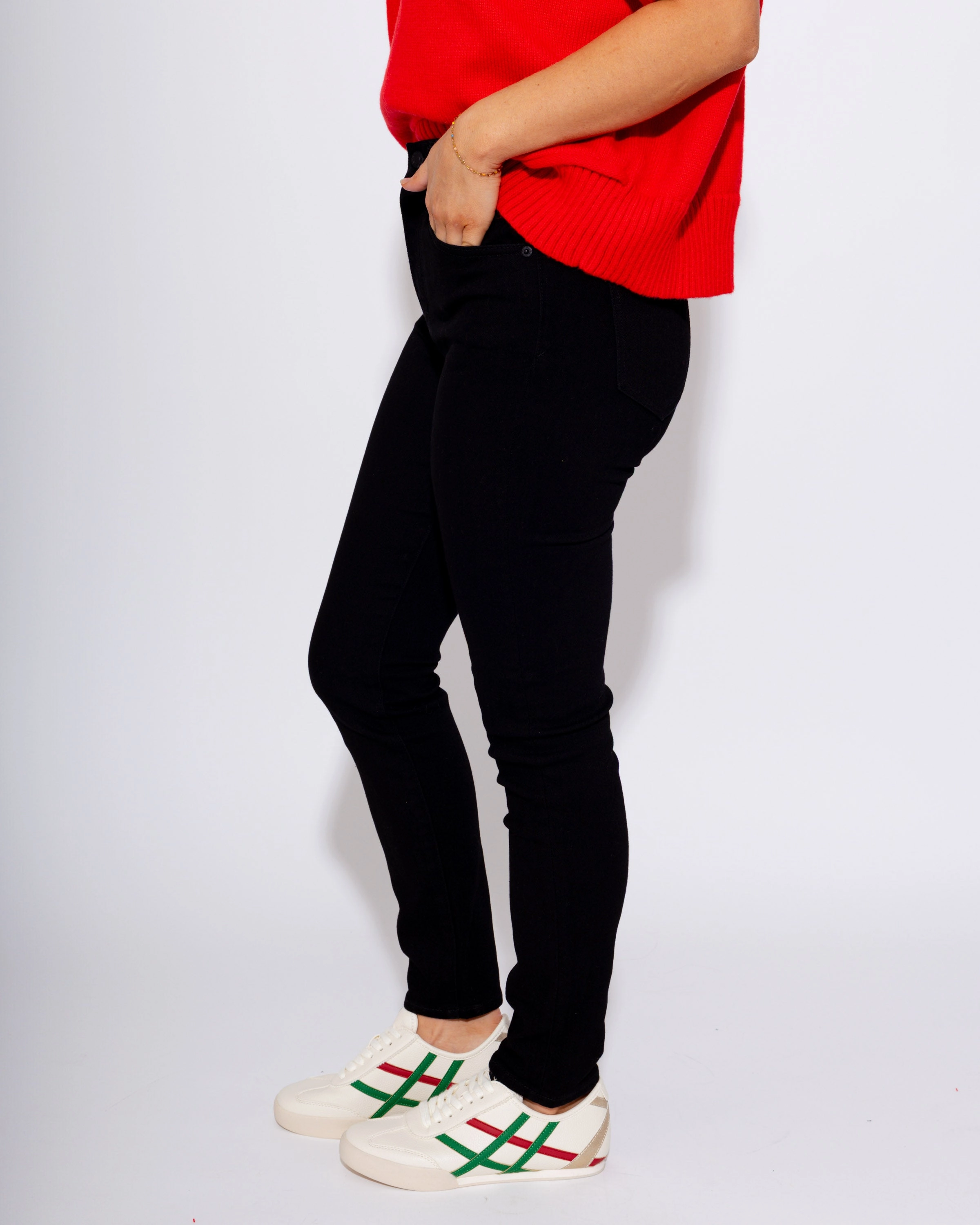 Moneymaker High Rise Vintage Skinny Jeans Go Out Style