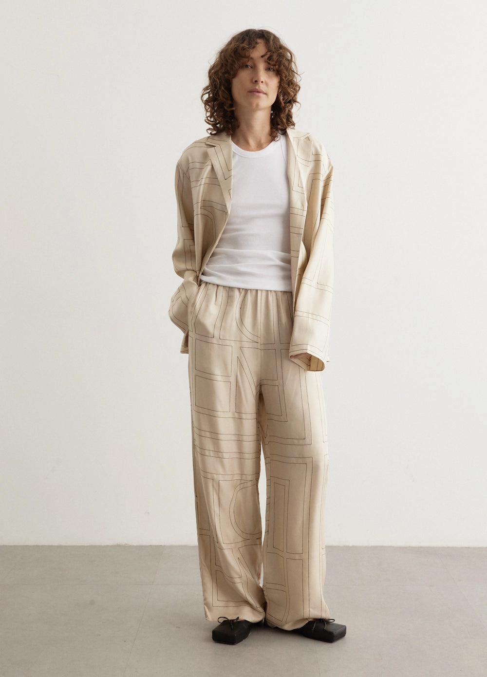 Monogram Silk Pyjama Bottoms DurableBartack Tailored Silhouette
