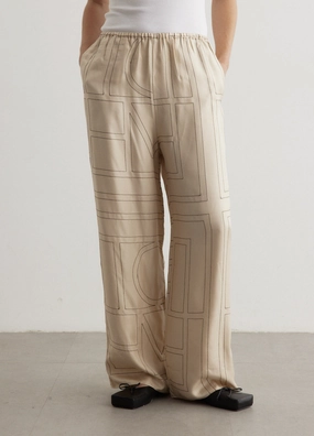 Monogram Silk Pyjama Bottoms Padded hips