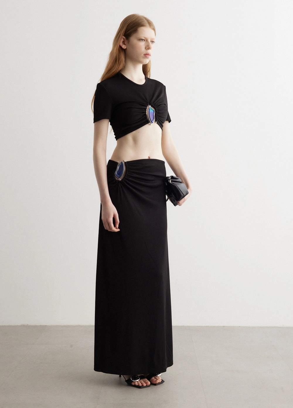 Outfit Focus All Occasion Moodstone Ruched Skirt