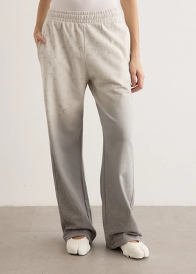 Moon Faded Fleece Sweatpants High Density Weave Anti Pilling Finish