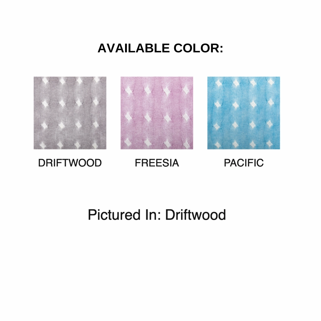 Anti Static Finish Spray Print Cable Crew Sweater