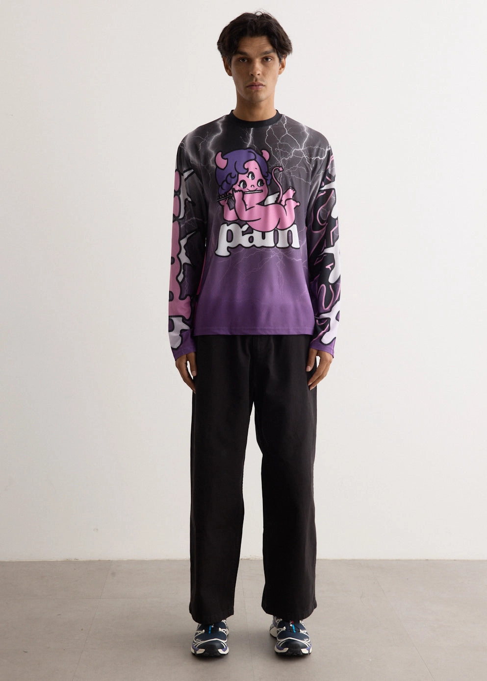 Active Design Stretchable Fabric Wide Pants